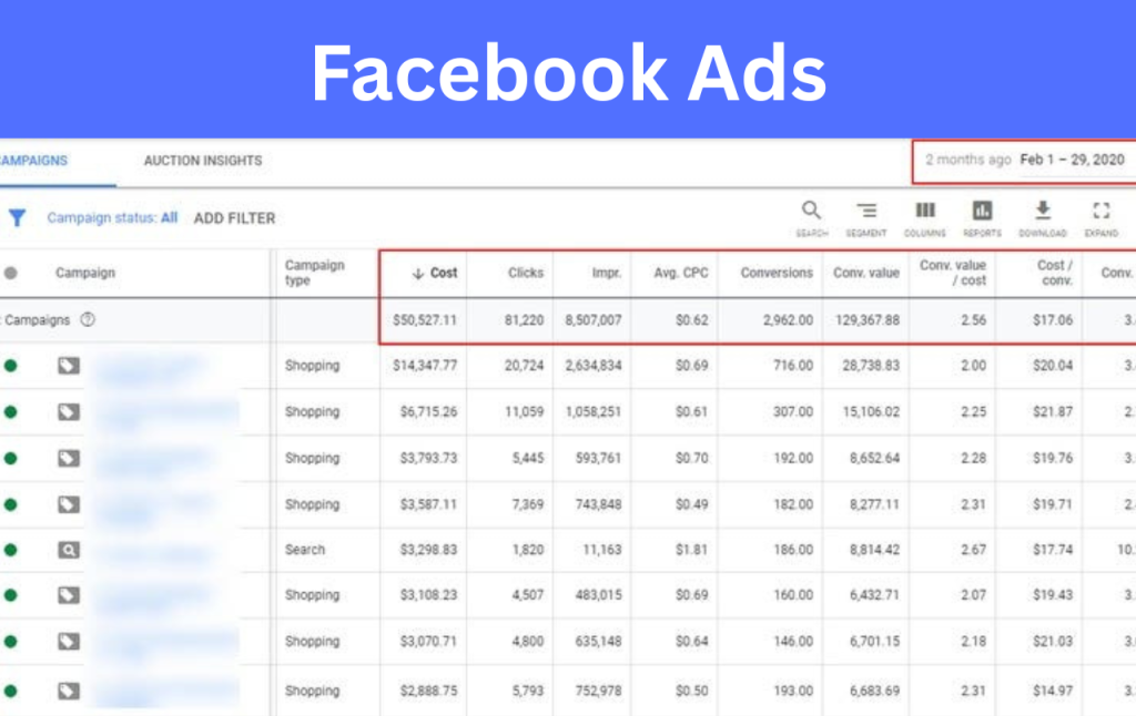 Facebook advertising services provided by Top Digital Marketer Julikha