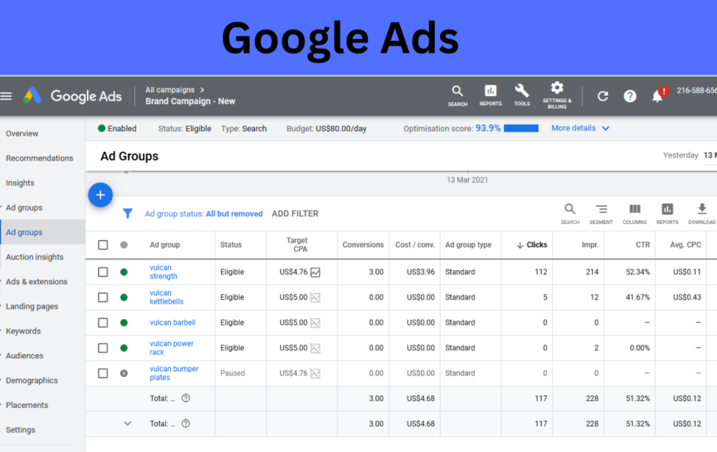 Google Ads optimization work by Top Digital Marketer Julikha